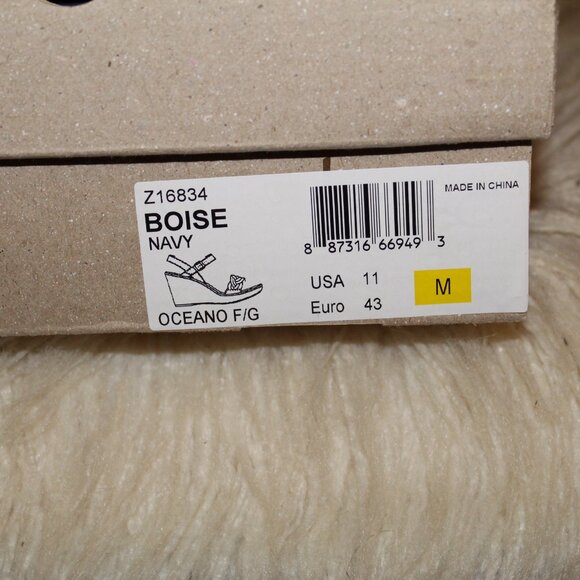 B.O.C Boise Navy Wedge Sandal - Picture 5 of 7